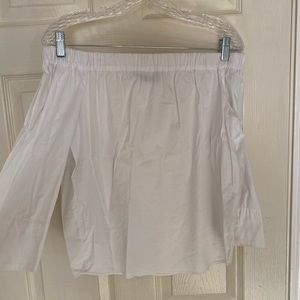 White off the shoulder shirt